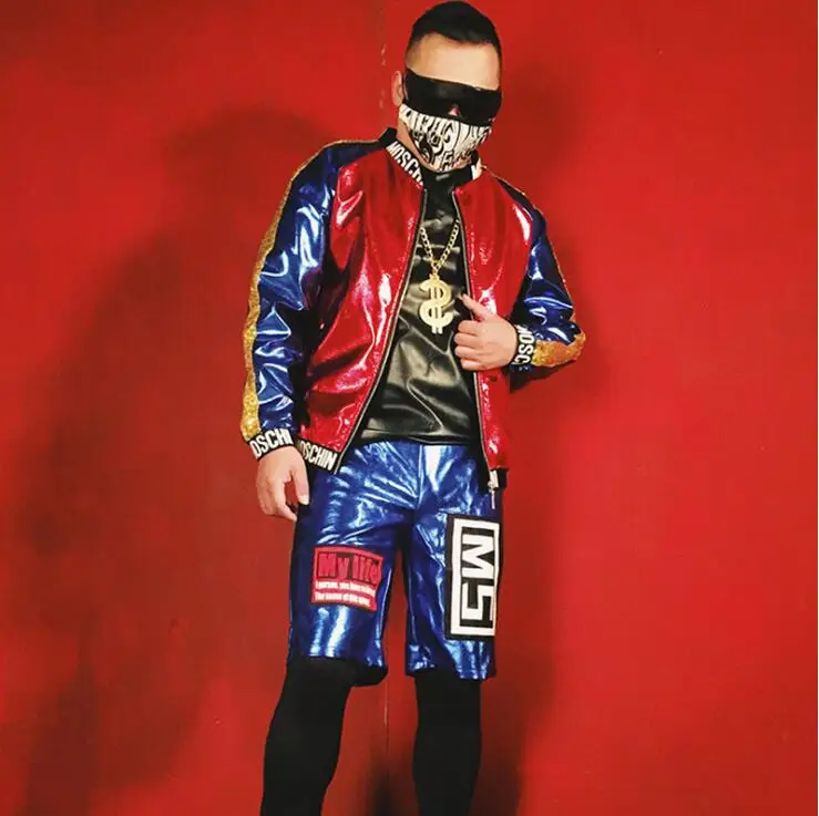 Новое сценическое платье бейсбольная куртка для мужчин парикмахер ночной клуб