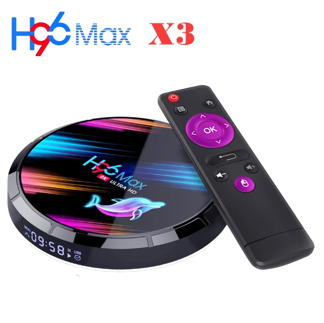 H96 Max X3 ТВ Box Android 9 0 Amlogic S905X3 4 ядра 4G Оперативная память 32Гб/64Гб/128G Встроенная WI FI 2