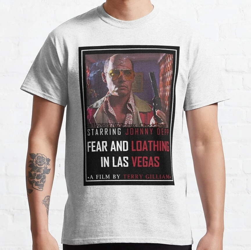 Футболка для мужчин и женщин альтернативный постер в Лас Вегасе страх потеря |