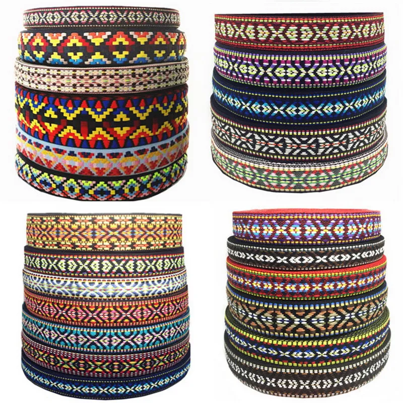 3 м плетеная жаккардовая лента отделка из кружевной ткани Классический тотемный