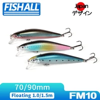 athlete dash tune minnow wobbler 90mm 11 5g 70mm 6 5g hard lure floating 1 5m 1 0m diving bait for bass pike trout fishing
