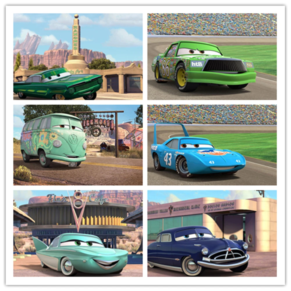 

Диснеевские классические картины с изображением мультяшных автомобилей алмазная живопись Стразы Вышивка крестиком Мозаика художественно...