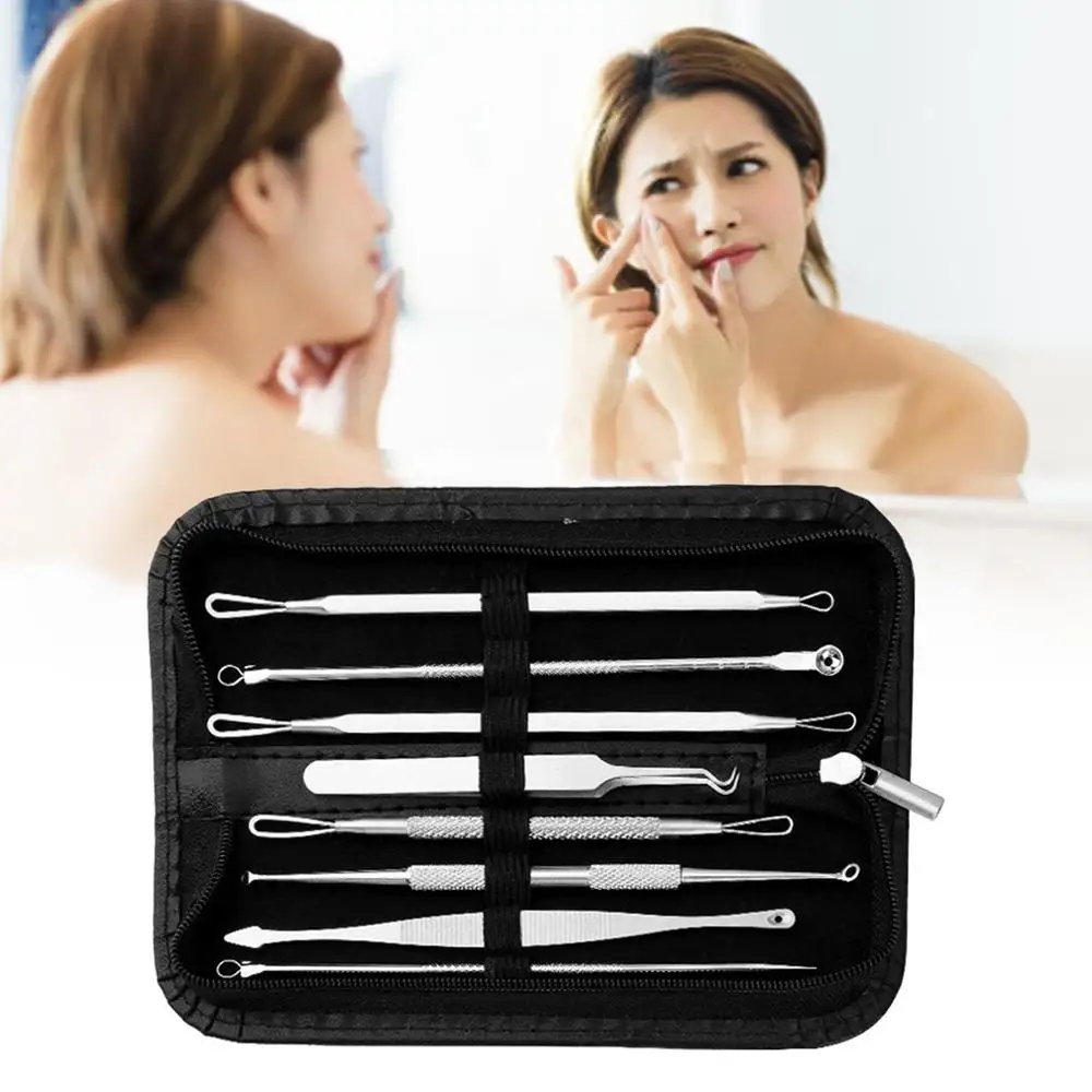 4/8 шт./компл. Угри Comedone акне прыщей инструмент для удаления угрей ложка