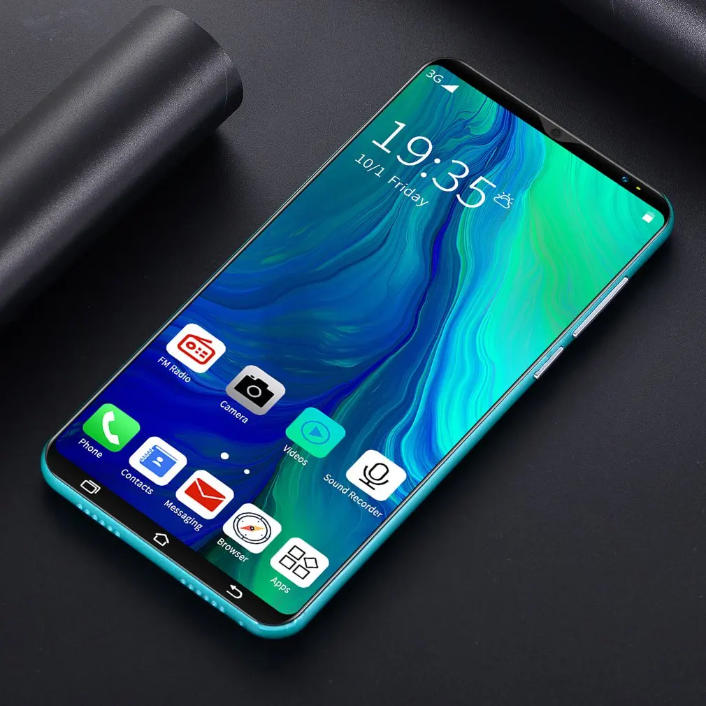 Новинка 3 модный полноэкранный Смартфон Android с распознаванием лица 512 МБ + 4 Гб ПЗУ