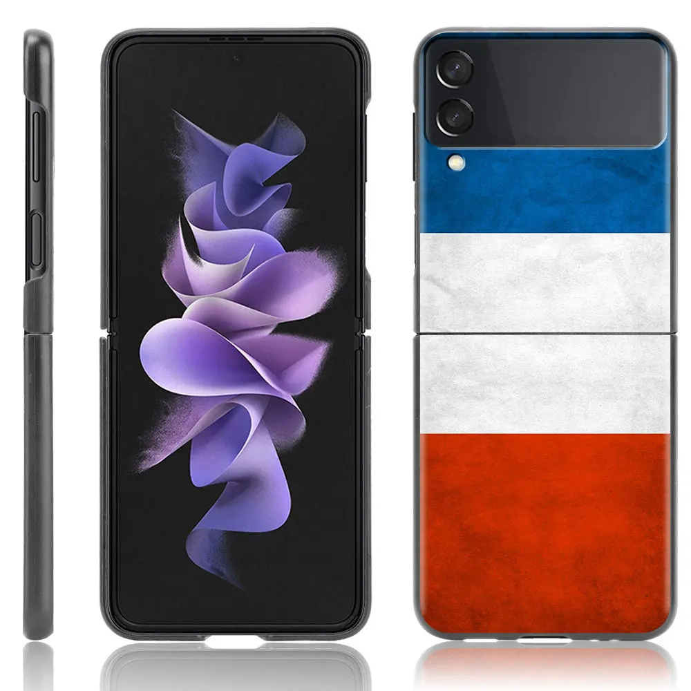 case for samsung galaxy z flip 3 black hard phone cover z flip3 5g shockproof bumper zflip 3 shell fundas national flag ru fr uk free global shipping