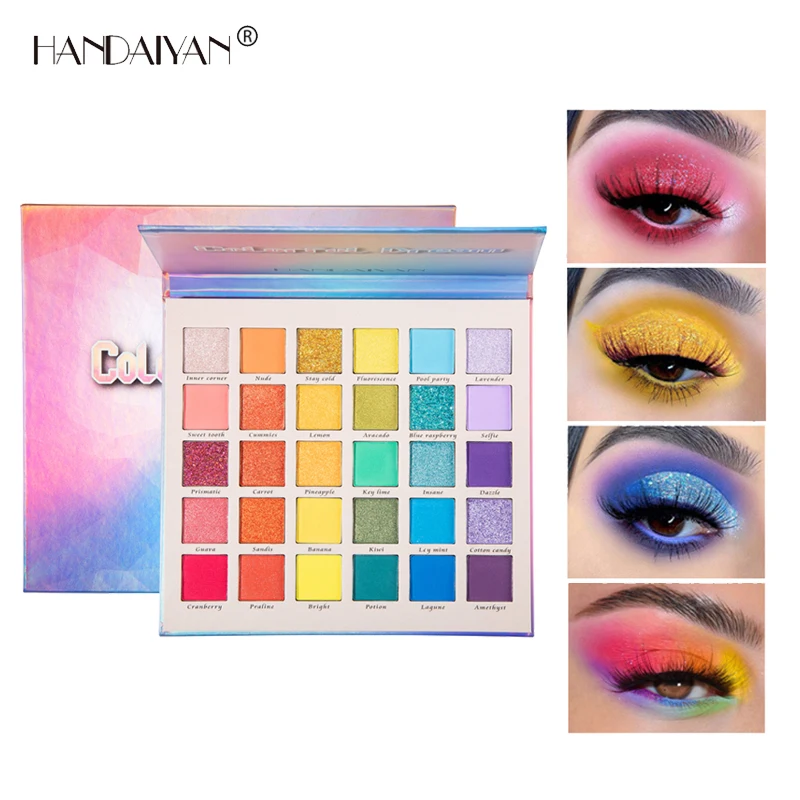 

New 30 Colors Eyeshadow Palette Matte Shiny Diamonds Glitter Eyeshadow Highlight Lasting Waterproof Easy Color Makeup TSLM1