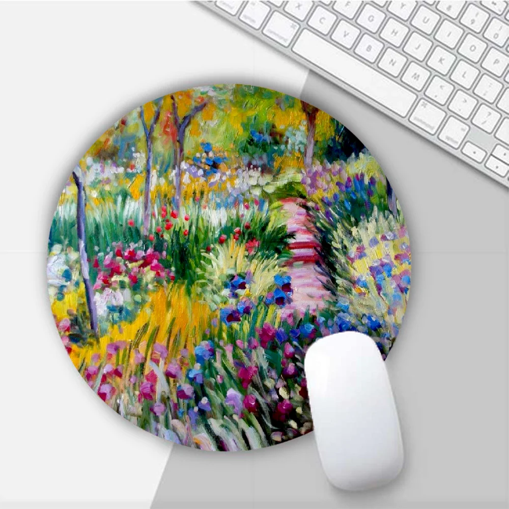 

Art Painter Claude Monet Round Mouse Mat Gaming Mouse Pad For PC Laptop Notebook 20x20cm Gamer Desk Pad