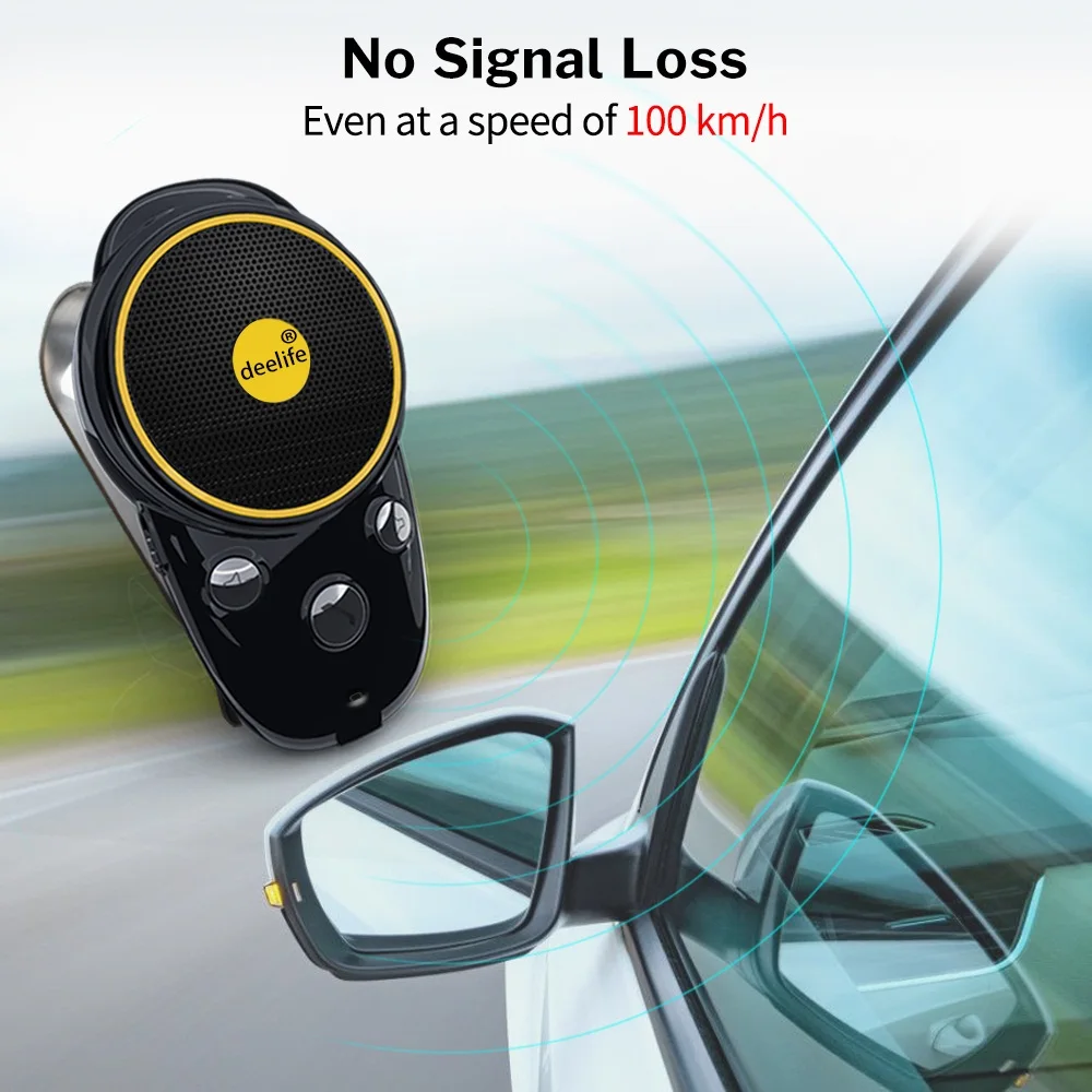 Deelife Громкая связь Bluetooth автомобильный комплект Солнцезащитный козырек динамик авто беспроводной динамик телефон Carkit для телефона руки бесплатно