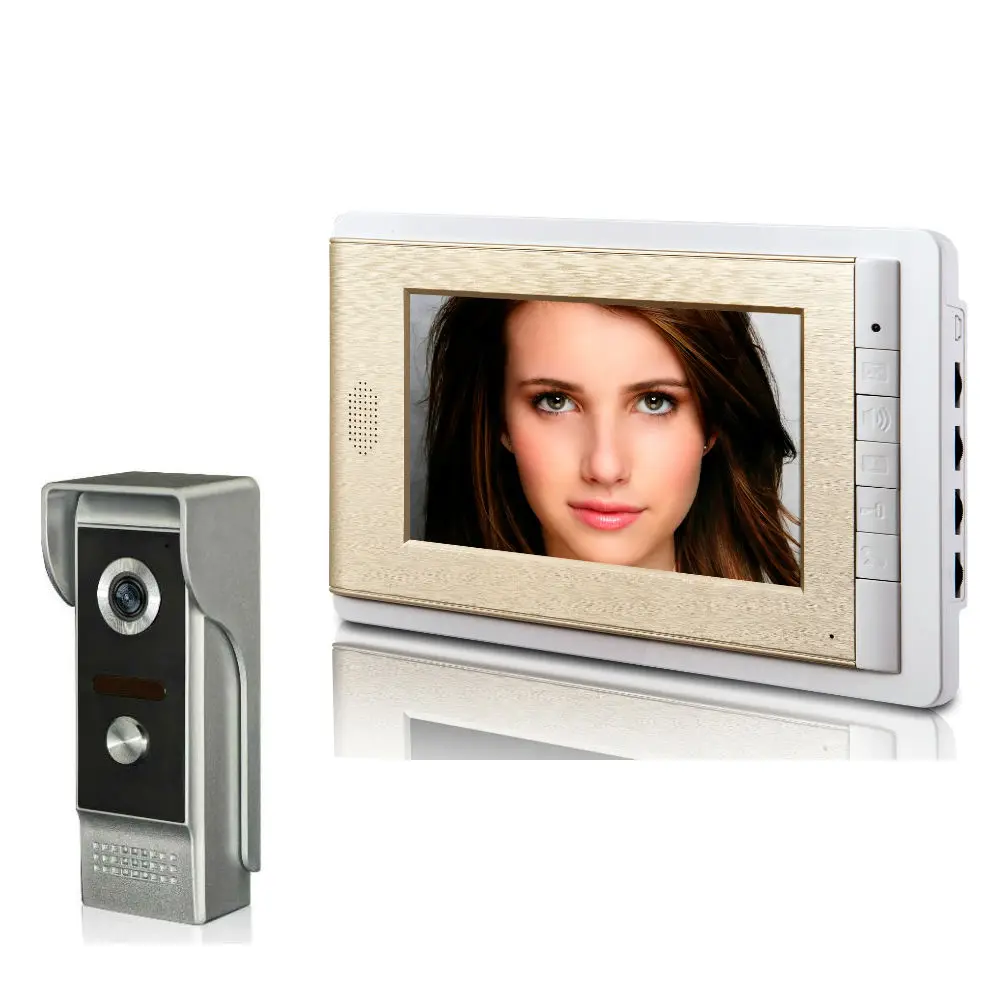 7 inch 700TVL HD Video intercom kit for home security,Video Door Phone with lock，Video Intercom