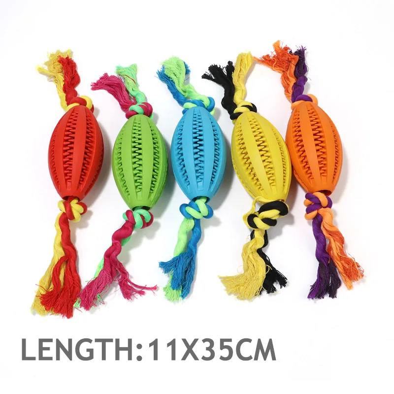 Игрушки для собак регби укусов из натурального каучука интерактивные игрушки