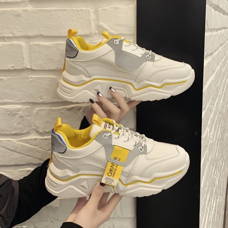 2020 Для женщин сникерсы на платформе в стиле улззанг модная разноцветная Цвет
