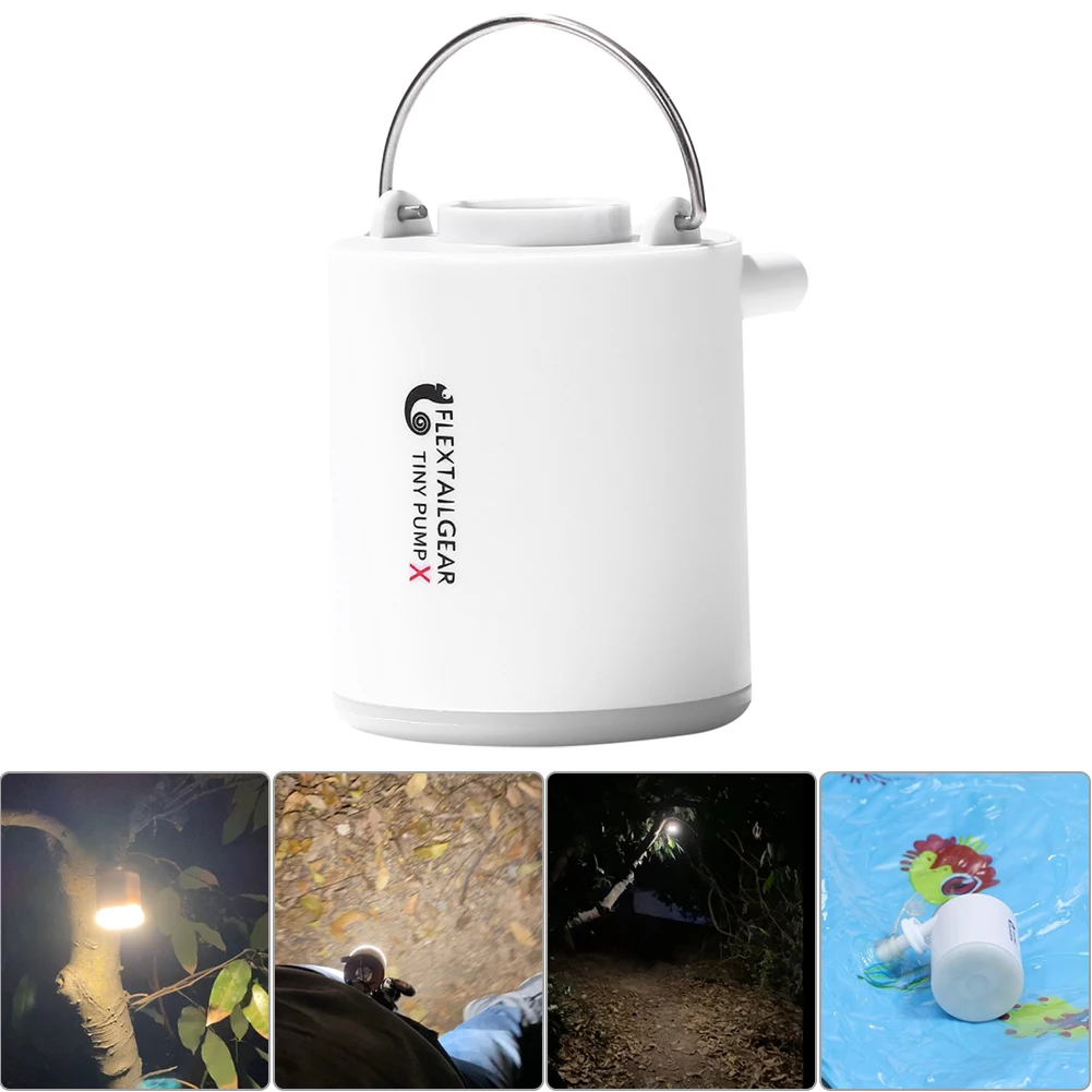 

3-in-1Mini Electric Inflatable Pump Ultralight USB Charging Multifunctional Outdoor Air Pump 3 Modes Camping Light
