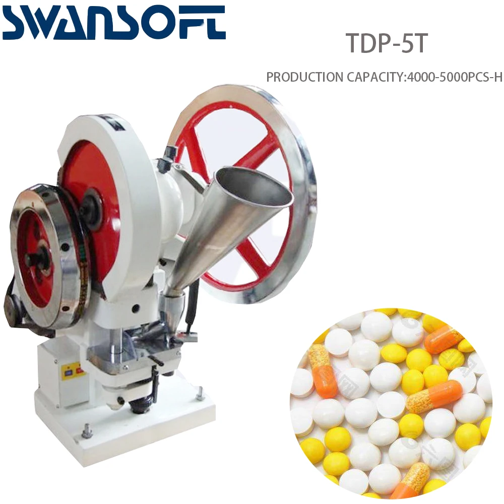 SWANSOFT высокое качество соль таблетка пресс машина tdp5 Планшет Пресс портативный