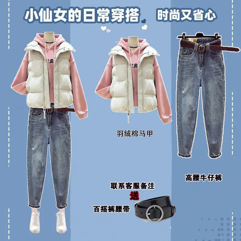 

2020 Spring Summer New Korea Fashion Women High Waist Loose Ripped Jeans Vintage Blue Casual Cotton Denim Harem Pants S721