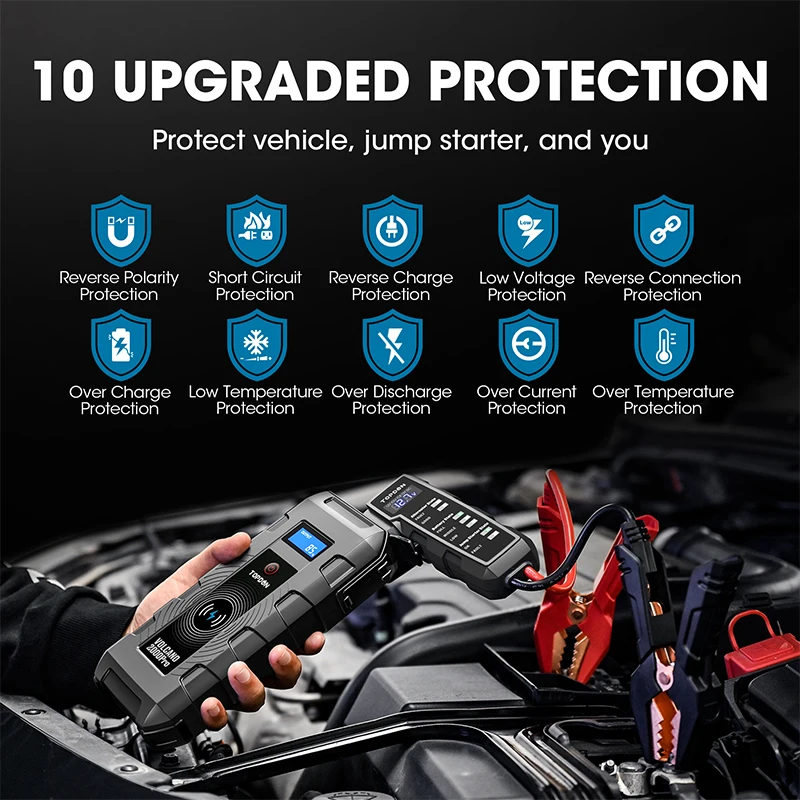 Автомобильное пусковое устройство TOPDON V2000 Pro многофункциональное Беспроводное
