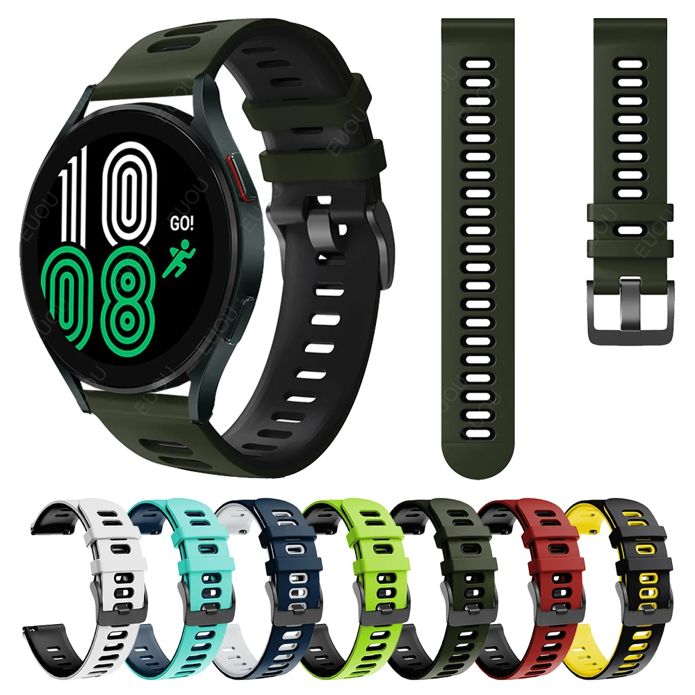 For Samsung Galaxy Watch 4 Quick release Sport Silicone Watchband 40mm 44mm Strap For Galaxy Watch4 classic 46mm 42mm Wrist Band