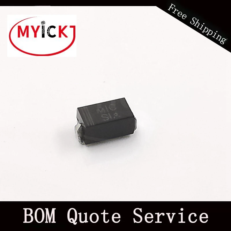 20 шт. S1A SMD диодный выпрямитель поверхностного монтажа (напряжение 50 до 1000 Вольт