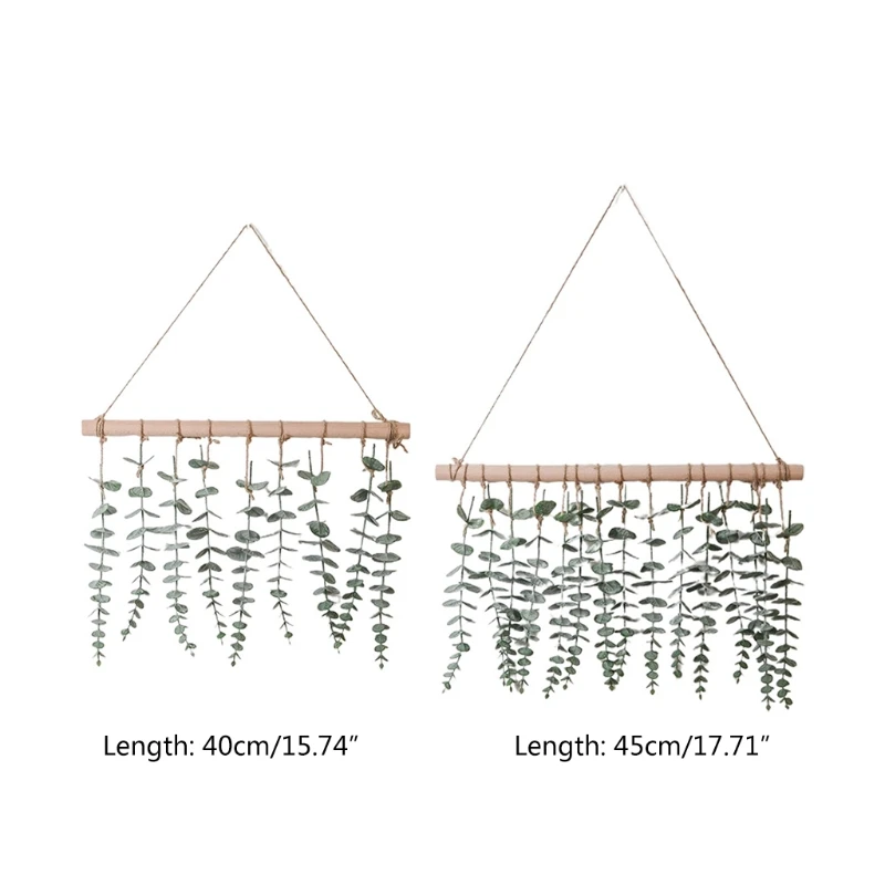 

Artificial Eucalyptus Wall Hanging Decor Fake Eucalyptus Leaves Greenery Farmhouse Rustic Wall Hanging Art for Wedding