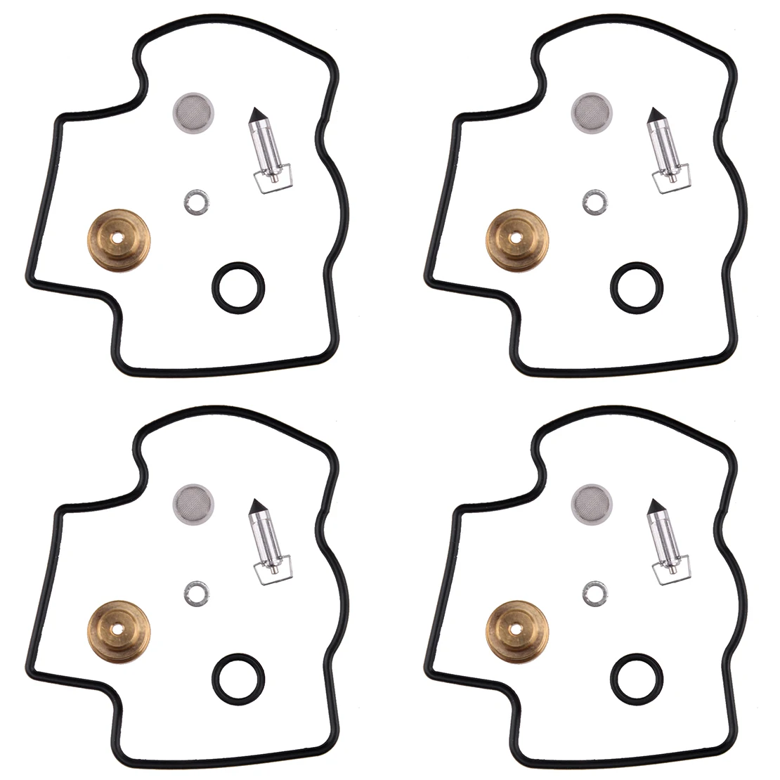 

Мотоциклетный КАРБЮРАТОР 4 комплекта, ремонтные комплекты для KAWASAKI Ninja ZX11 ZX1100C ZX1100D ZX900F ZX900C ZZR1200