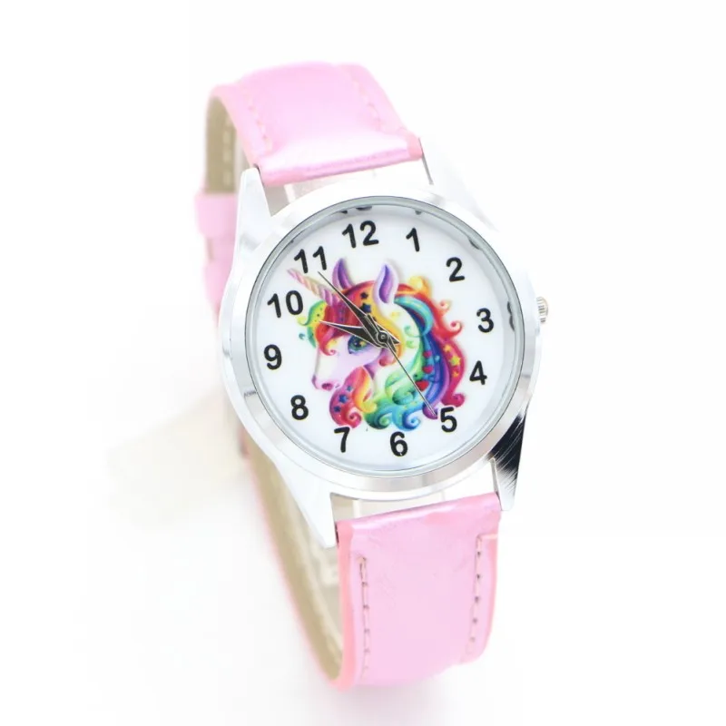

2019 New unicorn desgin kids cartoon Fashion Watches Quartz childrens Jelly boy girl Students Wristwatch relogio kol saati clock