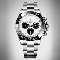 didun 2021 new watch men top brand luxury automatic ceramic face watch chronograph watch shockproof 30m waterproof wristwatch