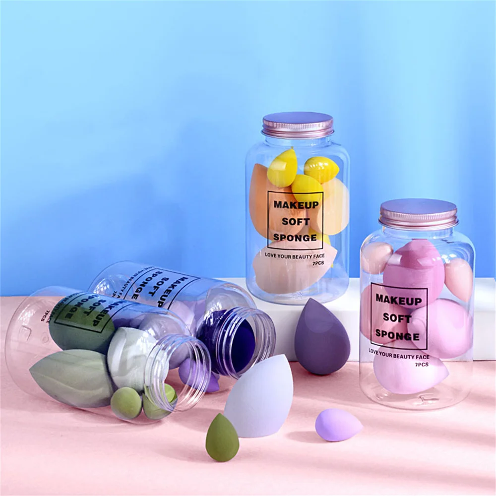 

7Pcs/Set Makeup Sponge Set Face Beauty Cosmetic Powder Puff For Foundation Cream Concealer Make Up Blender Tools 2022 New
