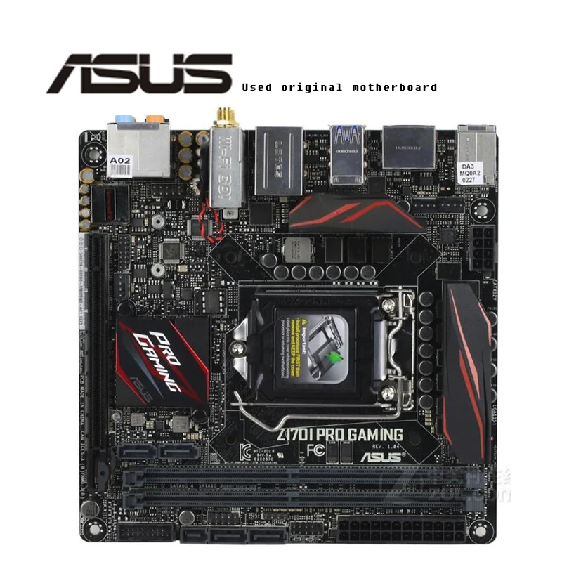 Для ASUS Z170I PRO GAMING оригинальная материнская плата разъем LGA1151 DDR4 Z170 для настольного