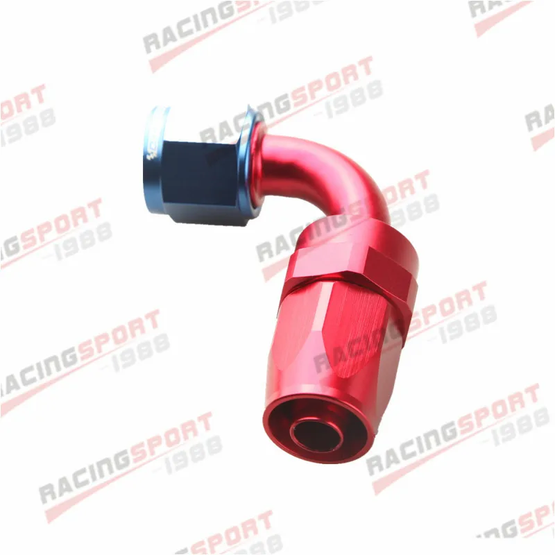 

-8 AN AN8 90 DEGREE SWIVEL OIL FUEL LINE HOSE END FITTING ADAPTOR