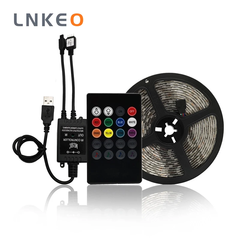 Лента светодиодная LNKEO с USB 5 в пост. Тока 1/2/3/4/5 м|Светодиодные ленты| |