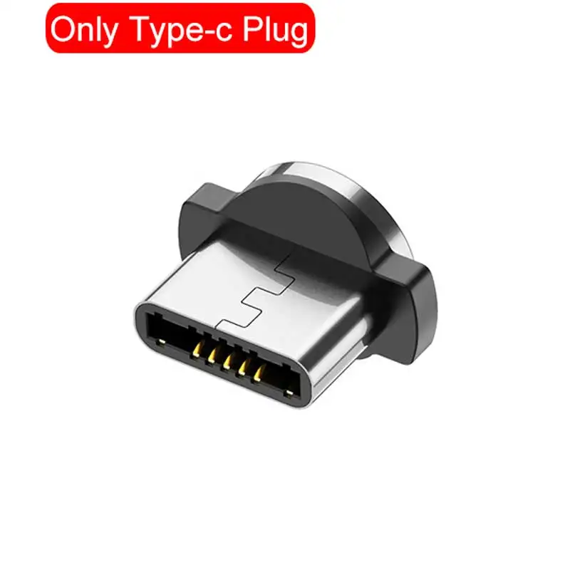 Suntaiho USB магнитная зарядка течёт светильник светодиодный Micro USB магнитный кабель Быстрая зарядка для iphone светильник ing USB Type C кабель Магнитный кабель для мобильного телефона - Цвет: only Type c plug