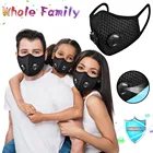 Многоразовая маска для лица, набор из 3 масок, Пылезащитная маска PM2.5, защита от ветра, тумана, дымки, респиратор