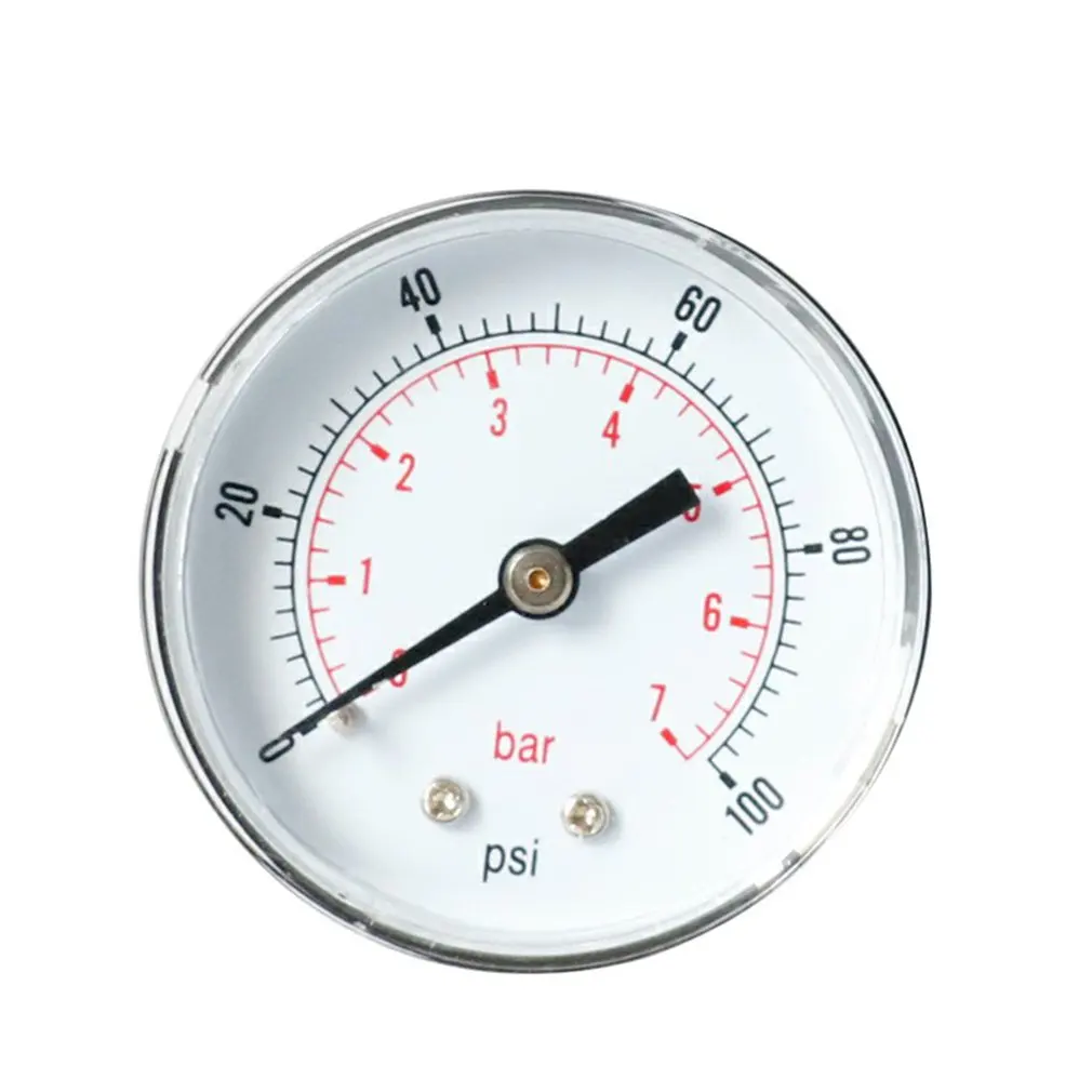 

Axial Pressure Gauge High-precision Barometer Oil Pressure Gauge Water Pressure Gauge TS-Y50Z8-100psiY50 0-100psi 0-7bar