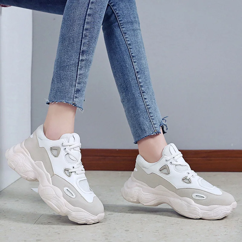 Женские кроссовки на вулканизированной подошве весенне осенняя повседневная