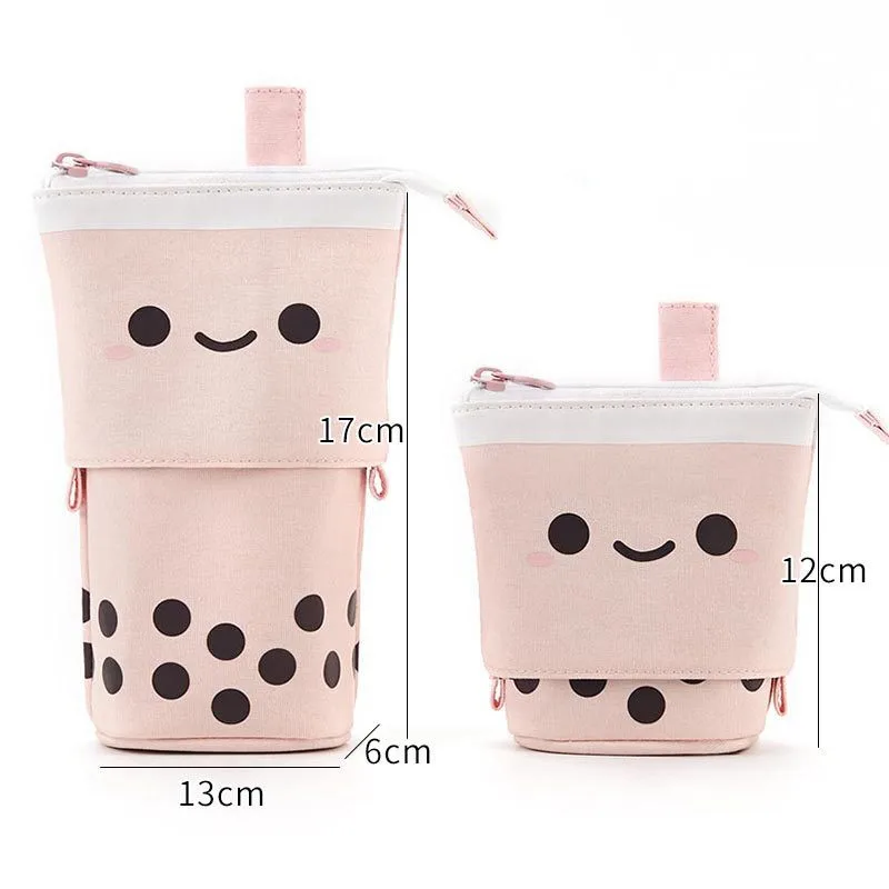 

Pencil case Cute milk tea Pencil Case Fabric Quality School Supplies Stationery Gift School Pen holder Pencilcase Pencil Bag