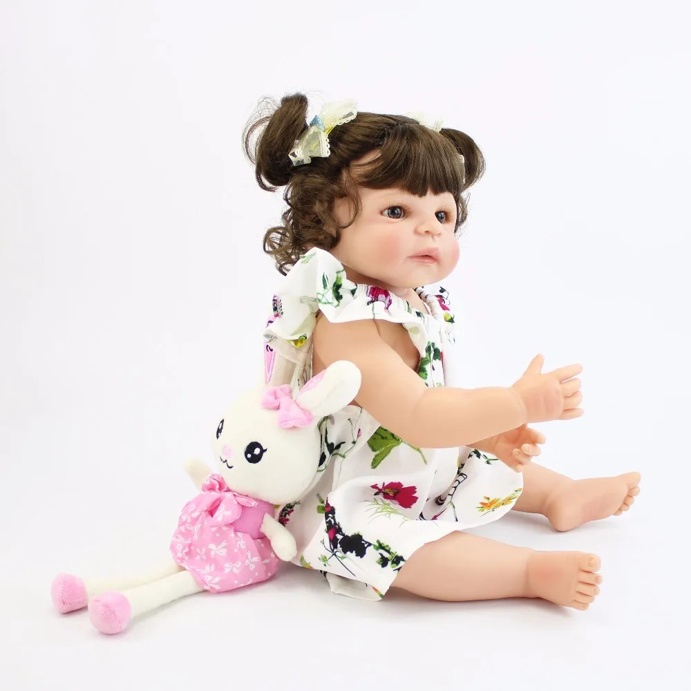 55 см всего тела силикона Reborn Baby Doll игрушки 22 &quotноворожденный принцесса Bebe живые