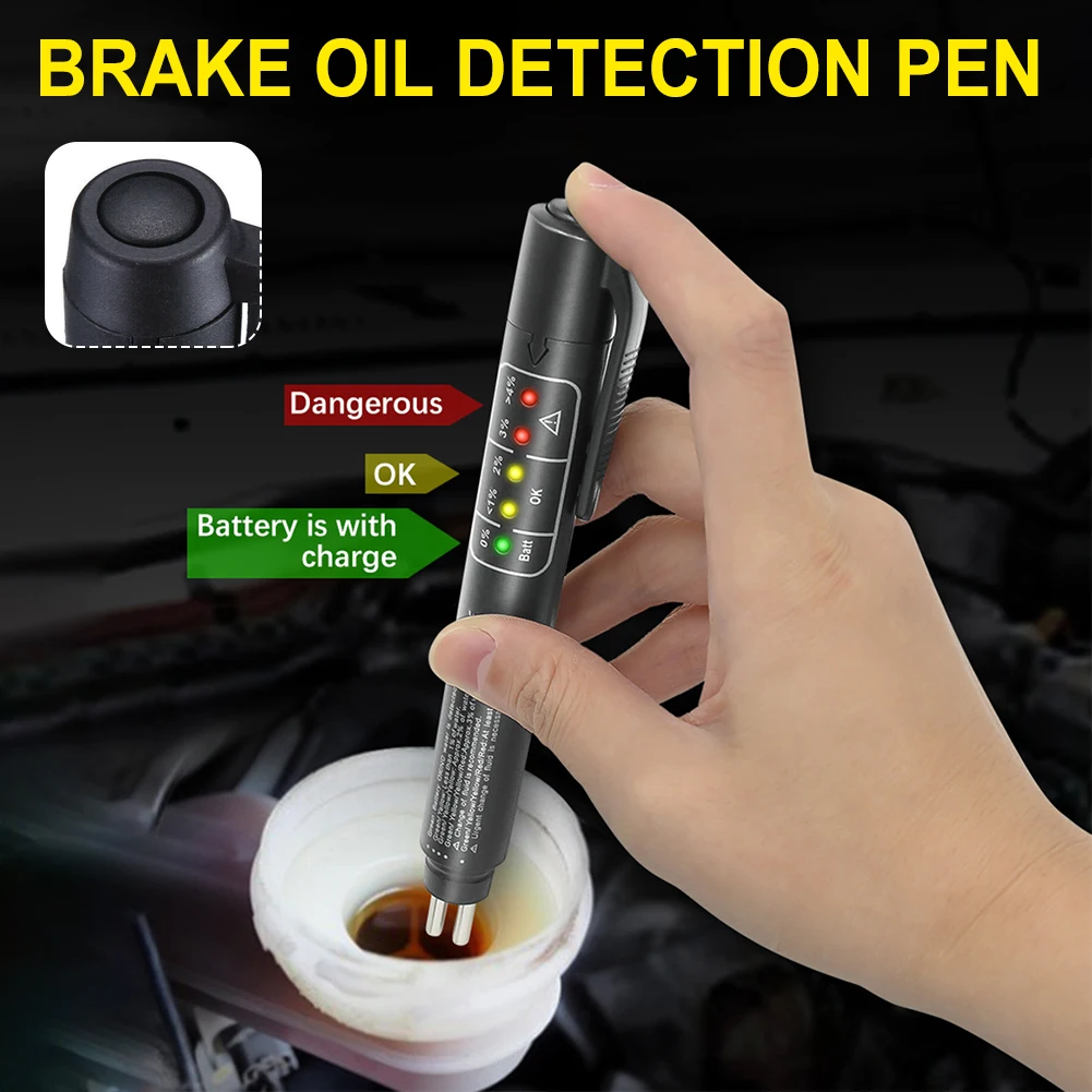 Car Brake Liquid Digital Tester Accurate Oil Quality Check Pen Brake Fluid Battery Circuit Tester Vehicle Car Diagnostic Tools