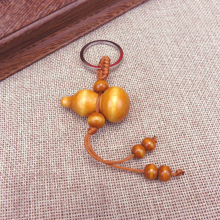 Креативная безопасная деревянная Тыква с креплением на ключи подвеска