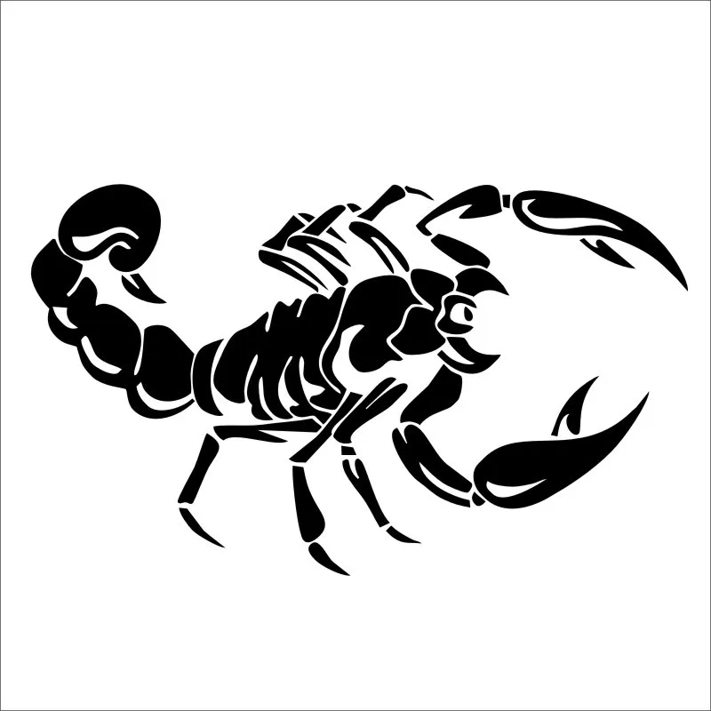 

Personalized Fashion Scorpion Cartoon Car Sticker PVC Body Exterior Accessories Refrigerator Laptop Decorate Classic Auto Decal