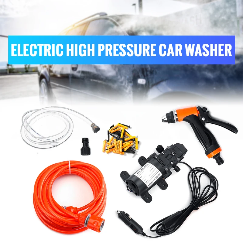 

12V Car Washer Gun Pump High Pressure Cleaner Car Care Portable Washing Machine Electric Cleaning Wash Maintain Device Water Gun