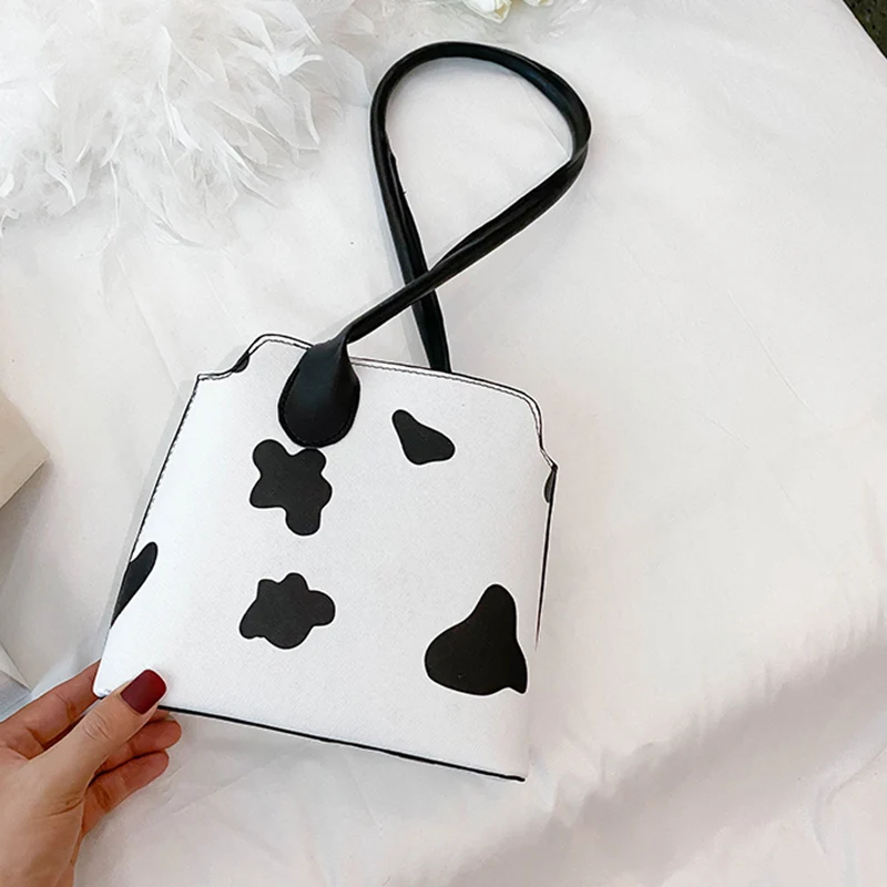 

Cow Pattern Women's Handbag Casual Lady Handbag Purse Fashion Women One-Shoulder Messenger Bag