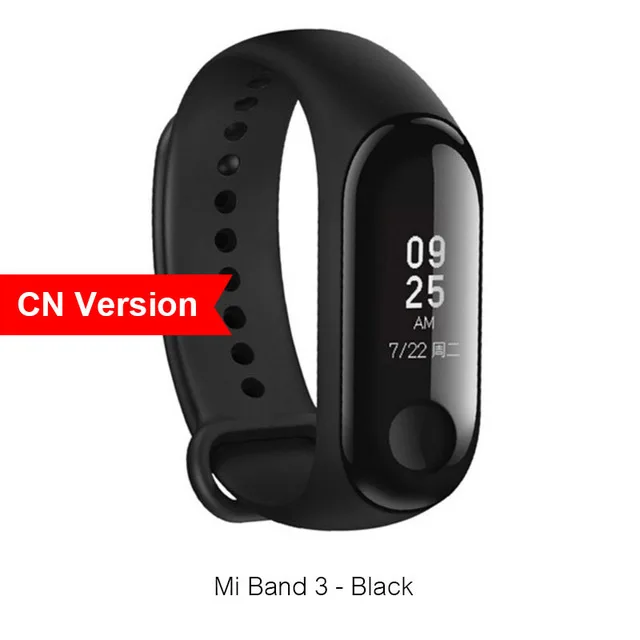 Mi 3 CN Version Xiaomi mi band 3 mi Band 4 новейший музыкальный умный Браслет пульсометр фитнес 135 мАч 3 Цвета экран Bluetooth 5,0 - Цвет: Mi 3 CN Version