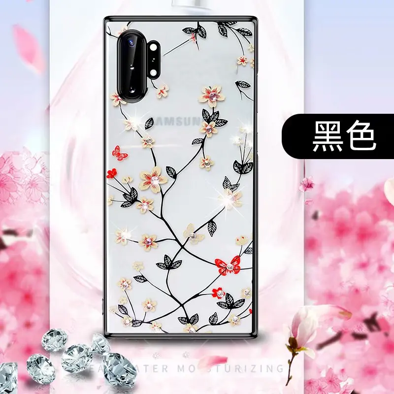 Фото SULADA Flower Series Bling Shining Diamond Crystal Hard back Plating Phone Case for Samsung Galaxy note 10 NOTE PLUS Мобильные SULADA Flower Series Bling Shining Diamond Crystal Hard back Plating Phone Case for Samsung Galaxy note 10 NOTE PLUS Мобильные
