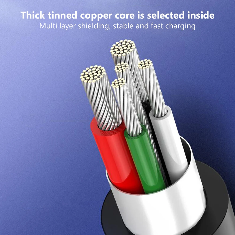 Кабель зарядный с разъемом USB Type C и поддержкой быстрой зарядки 25/100/150/200/300