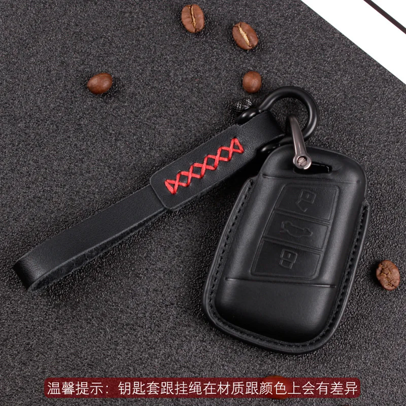 

For Volkswagen 2020 CC Magotan 330 B8 2019 Passat Genuine Leather Car Key Case Cover Protection Car Accessories Key Purse Bag