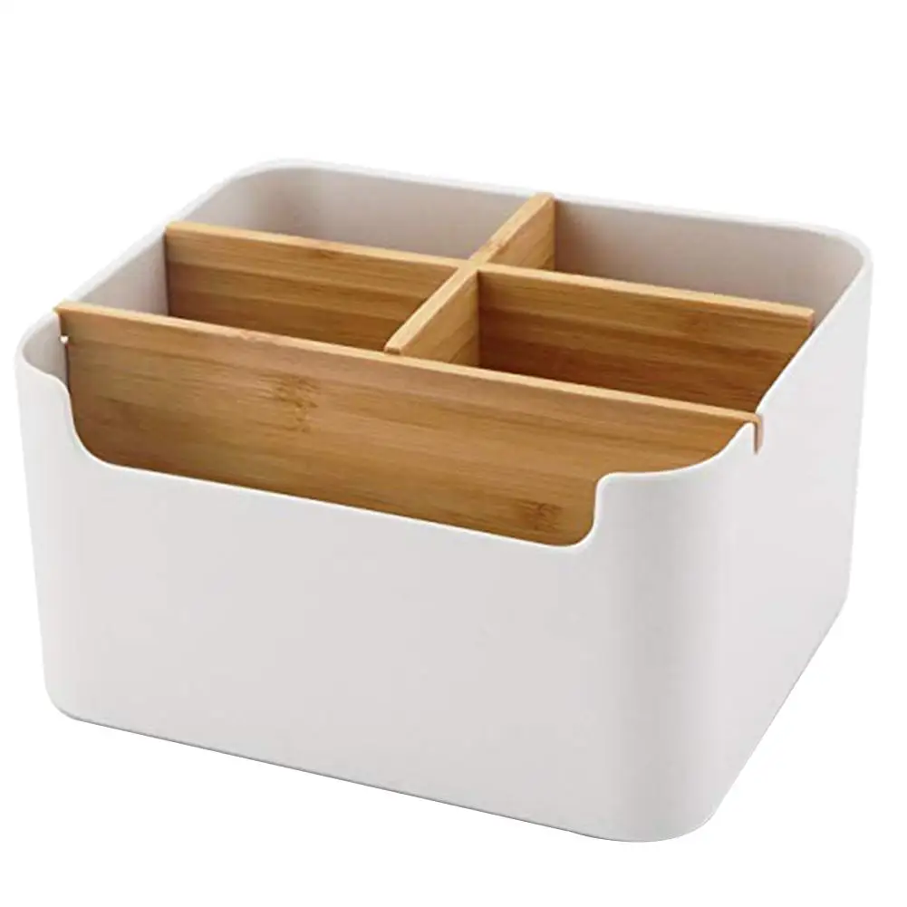 

Настольный деревянный органайзер для косметики, 5 ячеек, вместительный Настольный органайзер для ювелирных изделий, лака для ногтей