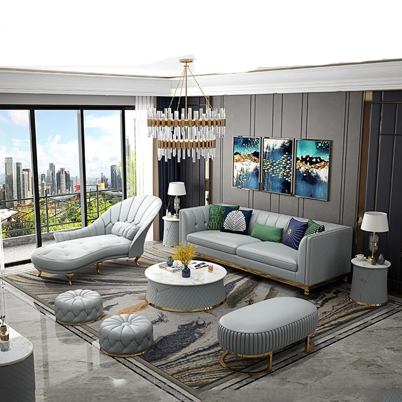 Easyliving 2019 Новый секционный диван из натуральной кожи для дома гостиной легкая