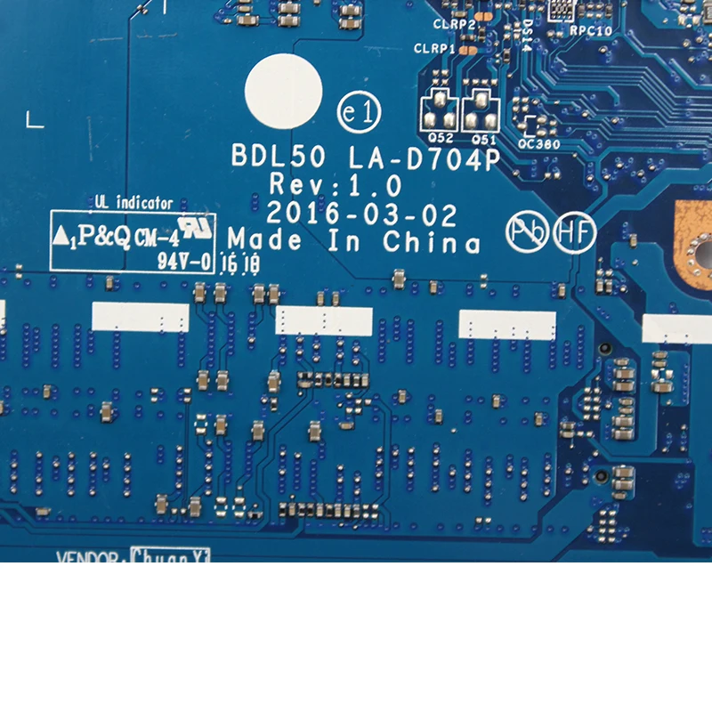 BDL50 LA-D704P для hp 15-AY Материнская плата ноутбука SR2EZ i7-6500U DDR4 854934-601 тестирование в целости