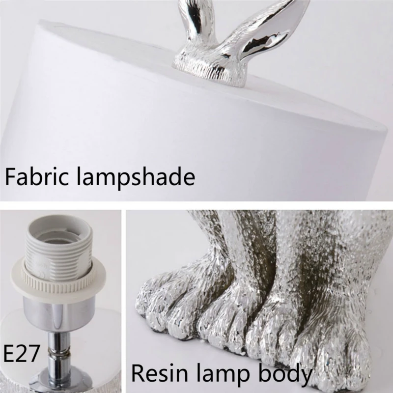 Креативные настольные лампы в скандинавском стиле с гальваническим покрытием и