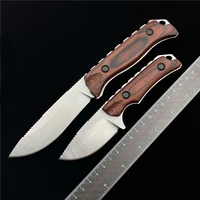 oimg bm15017 15002 fixed blade straight knife s30v steel blade wooden handle outdoor tactical hunting survival fruit knife