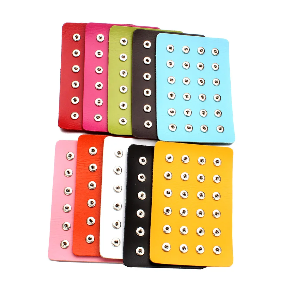 Горячая Распродажа кнопки ювелирные черные из натуральной кожи 18 мм и 12